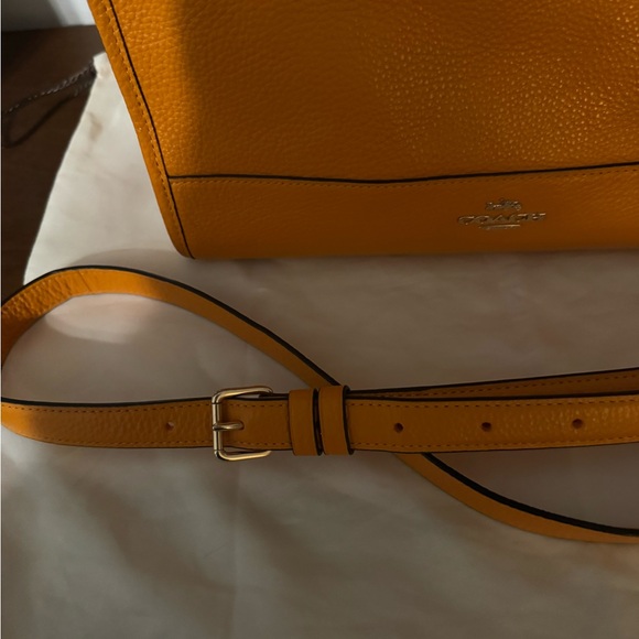 Coach Dempsey Carryall in Sunbeam Orange Pebble Leather main image 2